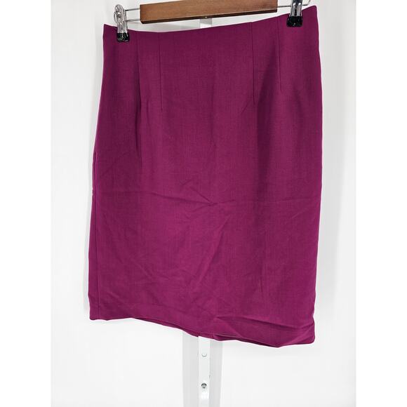 Chadwicks Women's Purple Polyester Blend Knee Length Skirt Size 6 - Picture 1 of 4